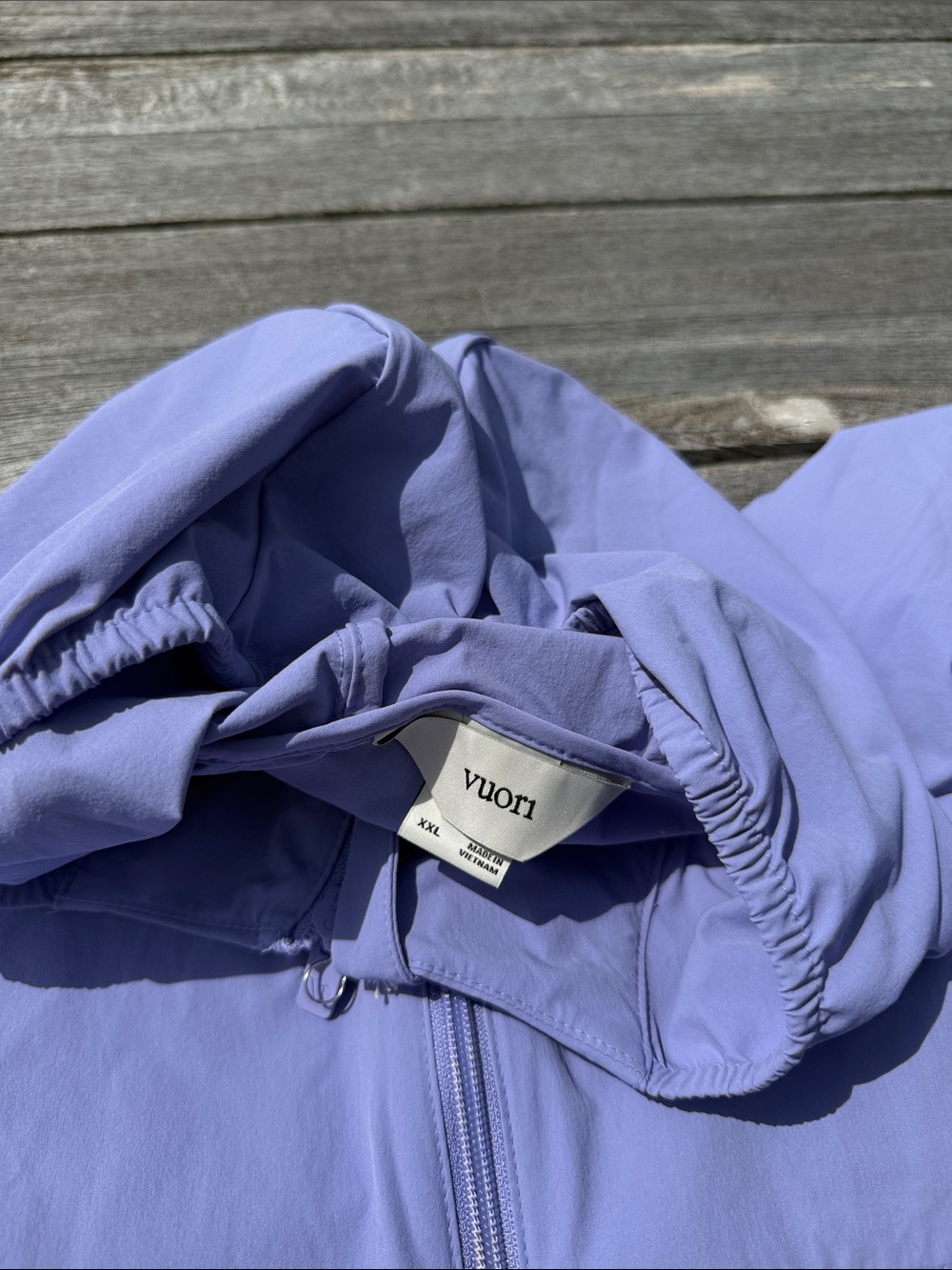 VUORI Women's Renew Trainer Shell hyacinth purple size XXL jacket NWT - Picture 5 of 6